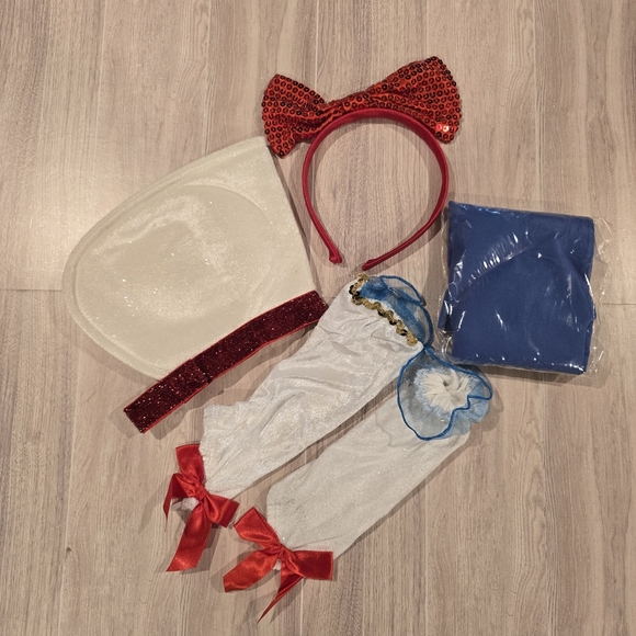 Disney JR Ladies Snow White 6 PIECE Costume Medium 7 - 9 Cosplay Halloween New. - Picture 5 of 10